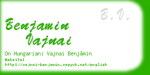 benjamin vajnai business card